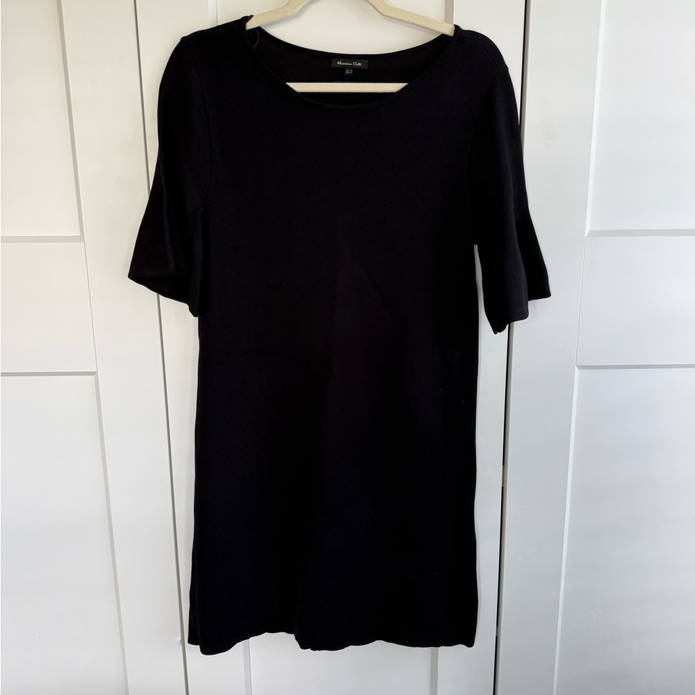 Massimo Dutti Black Knit dress